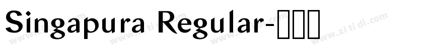 Singapura Regular字体转换